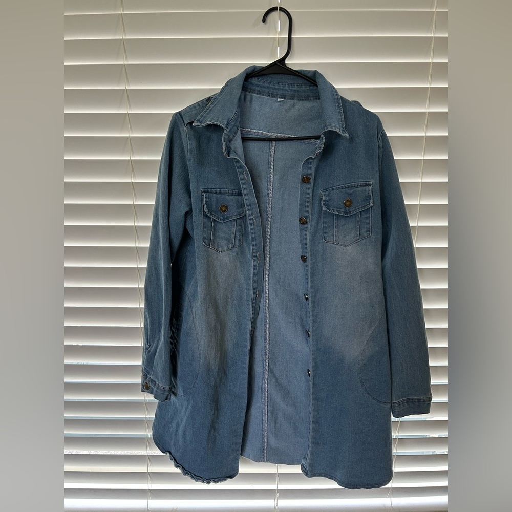 Dress Length Denim Jacket